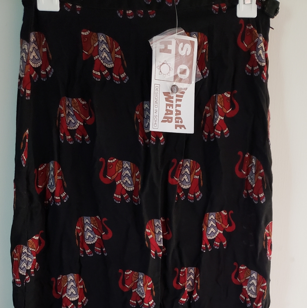 SOHO Village Wear ~ Black w/Elephant Design